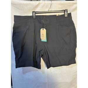 prAna Womens Black Utility Shorts Size 18W Inseam 7 Inches Casual  Chic